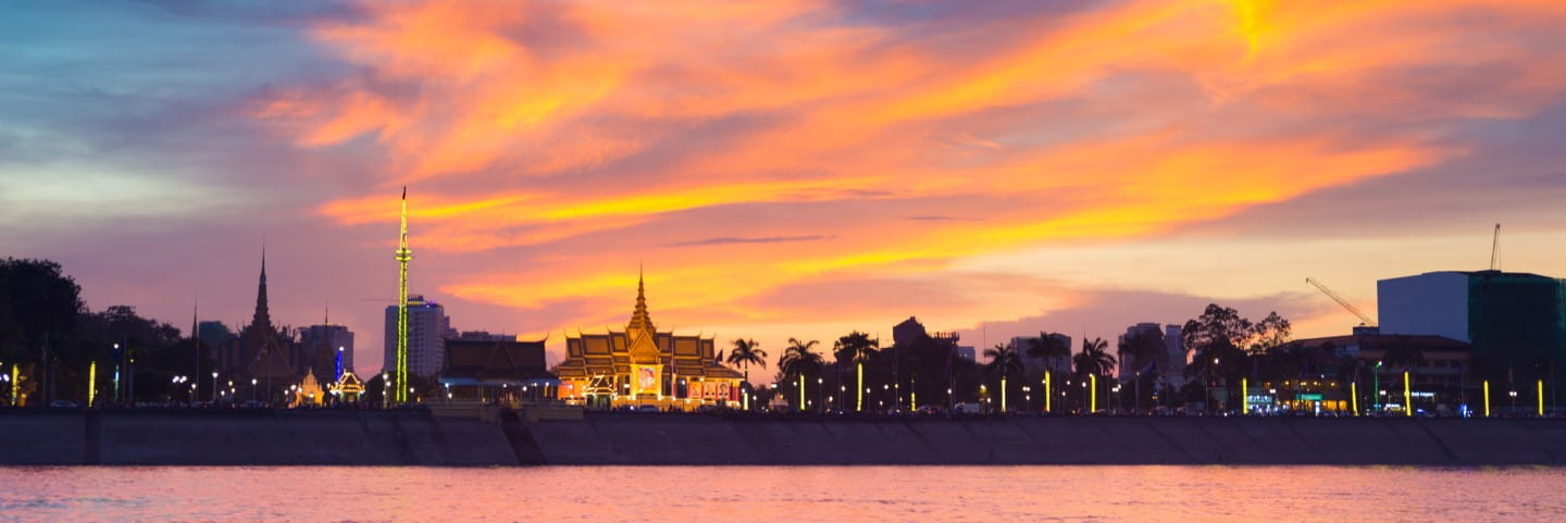 Cambodia, Phnom Penh skyline