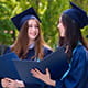 two girls talking