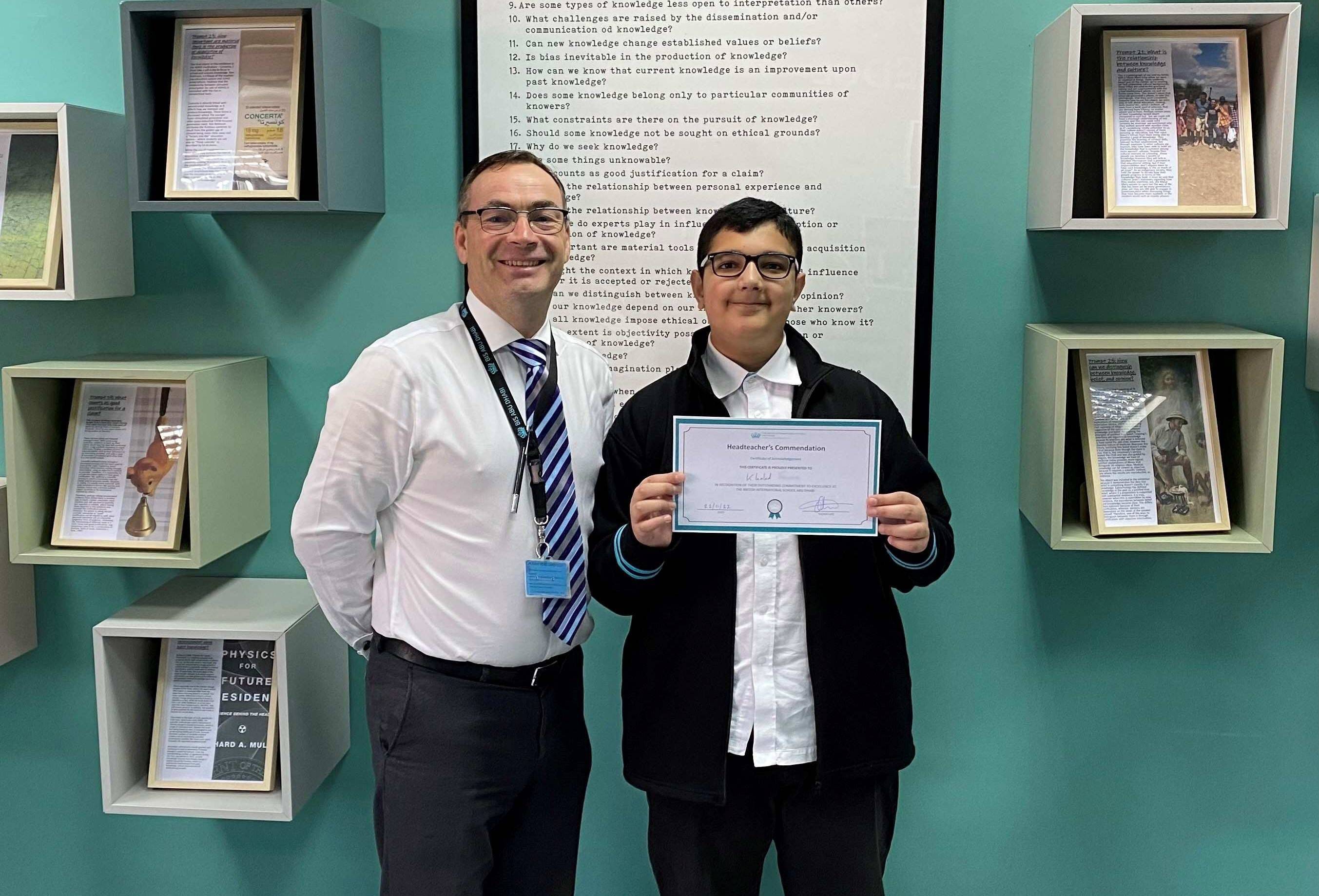 Headteacher Commendation Award - Headteacher Commendation Award