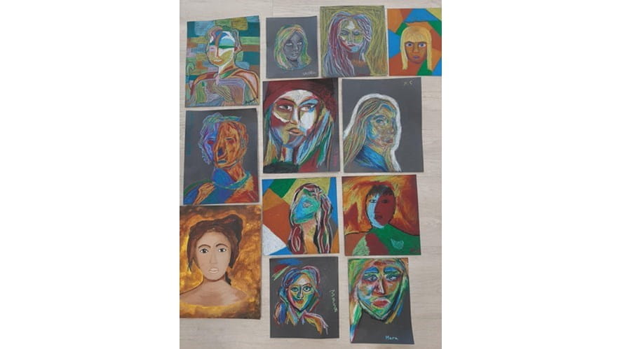 Year 8 EXPRESSIONSIM portraits