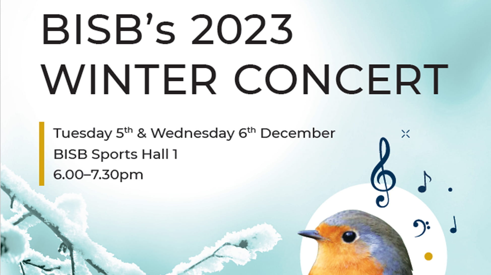 Tickets Available For BISB's Winter Concert 2023 | BISB - Winter Concert-2023-11-24