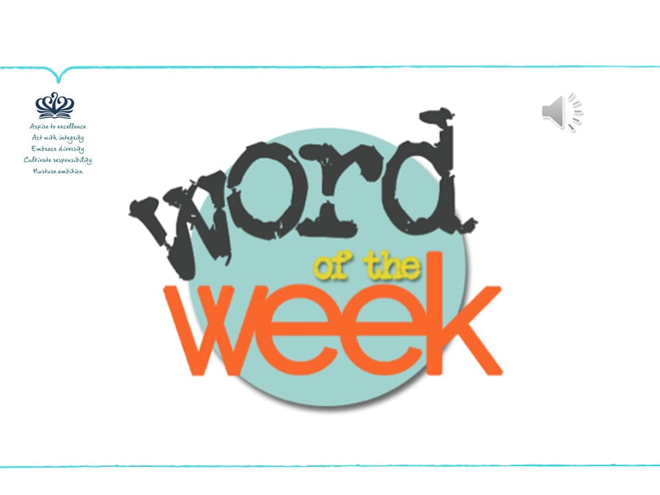 Word of the Week - Word of the Week