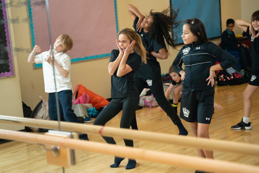 Our state-of-the-art dance studio is light and spacious, giving students ample room for movement and self-expression.