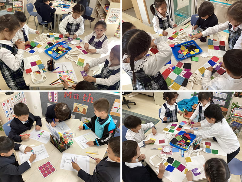 Year 1's Colourful Patchwork Sacks | BSB Sanlitun - Colourful Patchwork Sacks