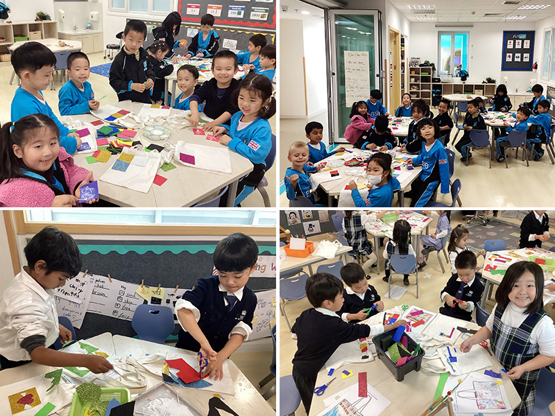 Year 1's Colourful Patchwork Sacks | BSB Sanlitun - Colourful Patchwork Sacks