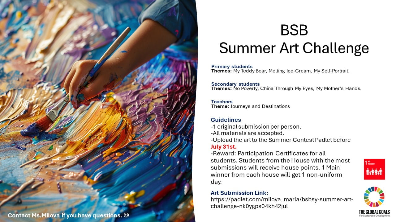 BSB Summer Art Challenges 2024 - BSB Summer Art Challenges 2024