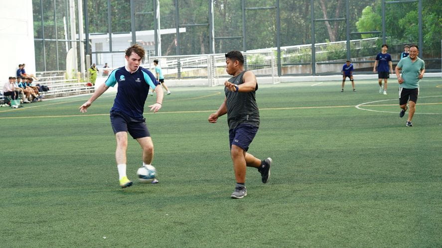 Sixth Formers and guards' heart-warming football friendly - Carousel For News Detail