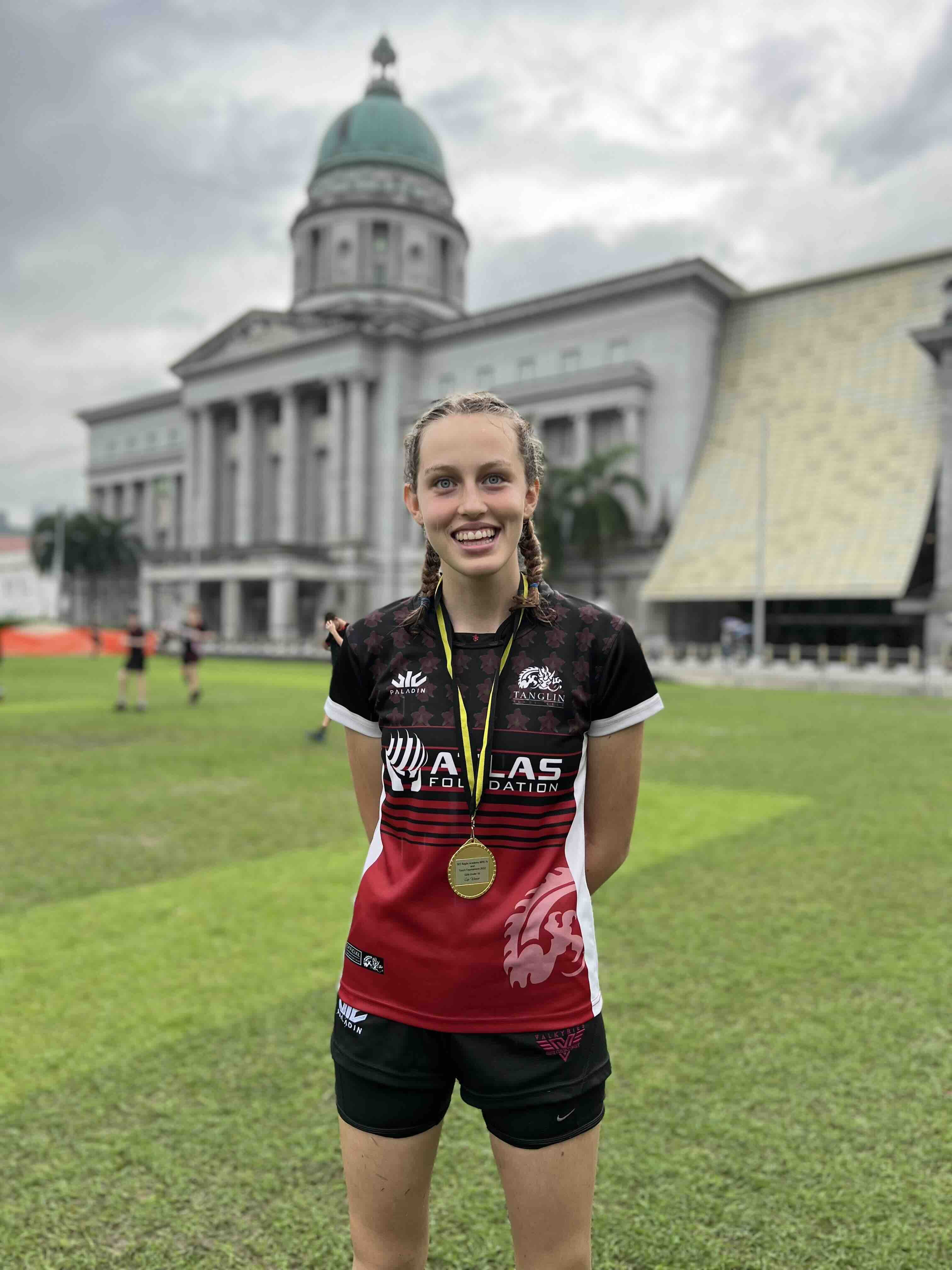 Dover Court Student Astrid joins Singapore Rugby Unions U18 - Carousel For News Detail - Doverian Astrid Rugby