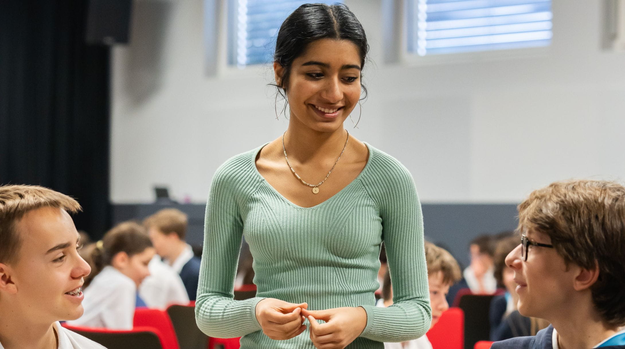 Students sharing IGCSE revision techniques