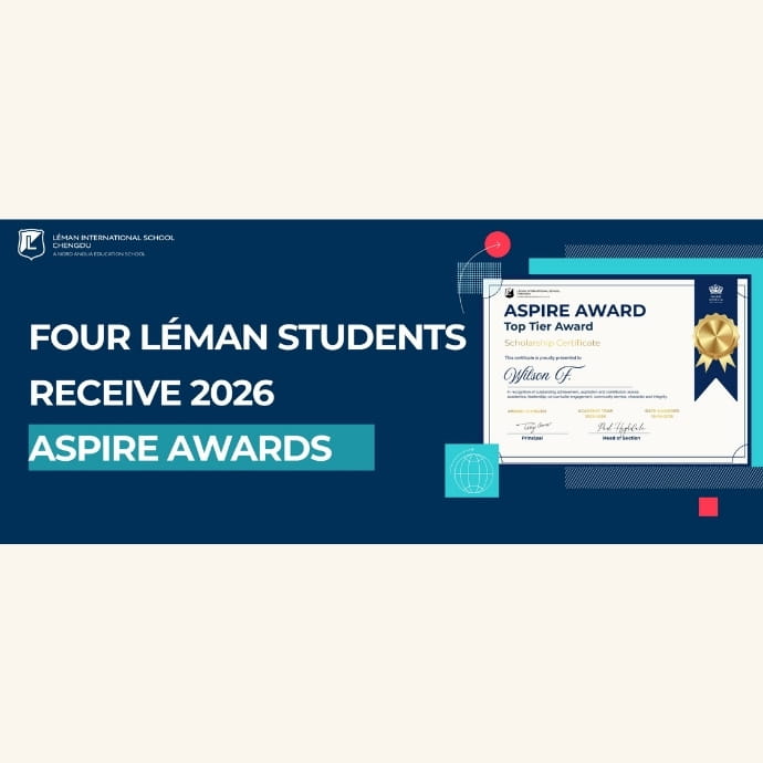 Recognising Excellence: Four Léman Students Receive 2026 Aspire Awards - Recognising Excellence
